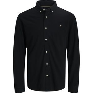 Jack & Jones - Jprblublake Pique Detail Shirt - Overhemd - Zwart