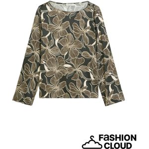 Marc O'Polo Shirt  bruin / donkergrijs