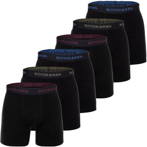 Scotch & Soda Boxershorts Solid Cotton Stretch Set van 6