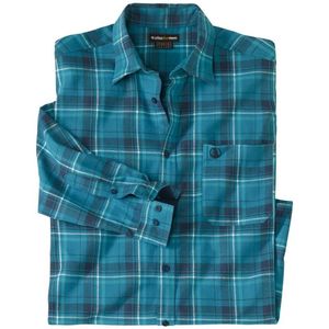 ATLAS FOR MEN - Geruit flanellen overhemd Winter - 5XL