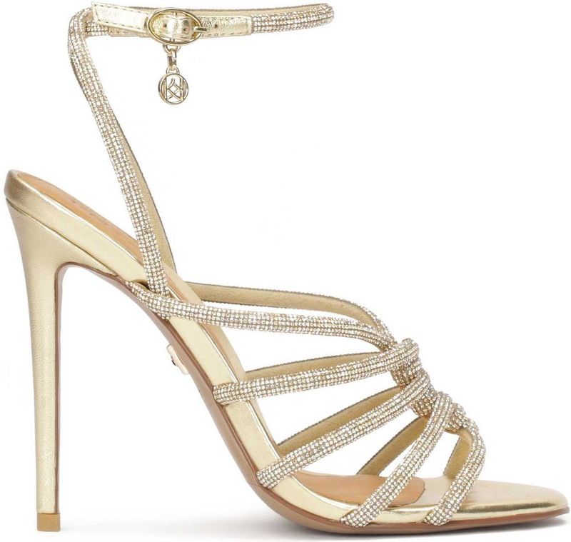 Golden - Sandalen - Goud - Gedecoreerd met Kristallen