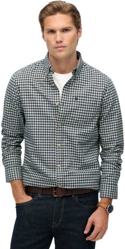 Superdry - Premium Check Oxford - Overhemd - Lange Mouwen