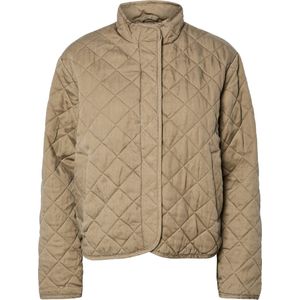 Pieces - Pcjiona Quilted Jacket - Gewatteerde Jas - Greige