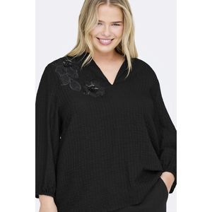 Only Carmakoma, Dames, Blouses & Shirts, Zwart, Maat: 3XL