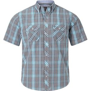 Jan Vanderstorm - GERBURG - Overhemd - Groen - Korte Mouwen - Seersucker