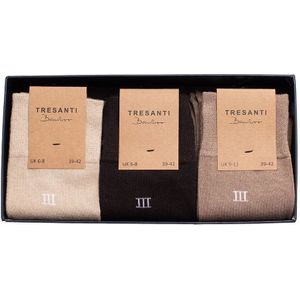 TRESANTI | ZOLA I Giftbox bamboe sokken 3 pcs | bruin | Size 39/42