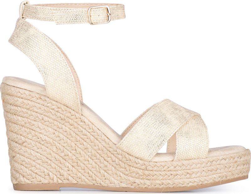 POSH by Poelman - NOLA - Sandalen - Goud - 10.5 cm Hakhoogte