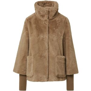 s.Oliver BLACK LABEL - Dames jas - Maat XS - Vrouwen - Bruin - voering