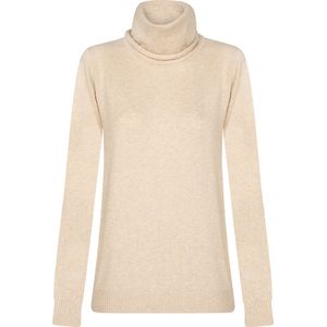 Felix Hardy Coltrui - Kabeltrui - 100% Katoen Trui Dames Beige - L