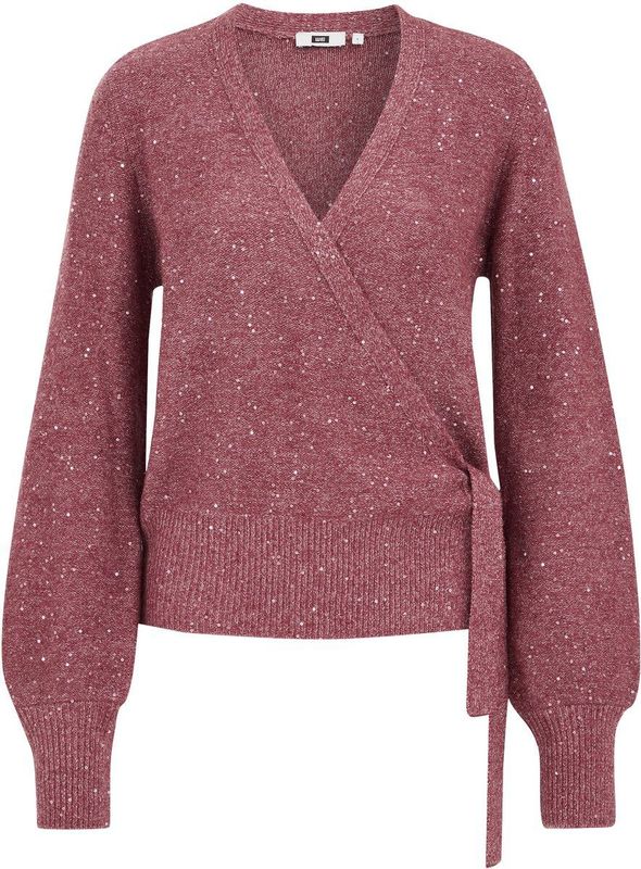 WE Fashion - Overslagvest - Oudroze - Pailletten