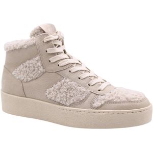 Paul Green - Sneakers Hoog - Beige - Leer - Profielzolen