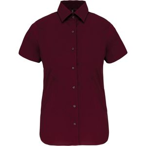 Kariban - K532 - Blouse - Wine - Korte Mouwen