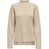 Jacqueline de Yong - Grof Gebreide Trui - Dames - Acryl - Opstaande Kraag