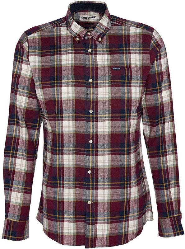 Barbour - Crossfell Tailored - Overhemd - Rood - Lange Mouwen