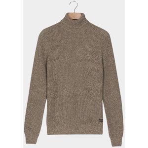 Baileys - Coltrui - Bruin - High Neck - Pullover - 100% Katoen