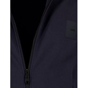 Hugo - Sweatvest - Blauw - Katoen - Volledige Ritssluiting