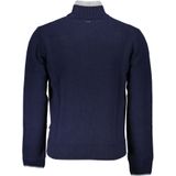 Gebreide Truien - Blauw - Half Zip Knitted Sweater