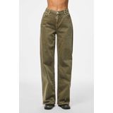 Pcsilke - Wide Fit Jeans - Gekleurd - Mid-waist