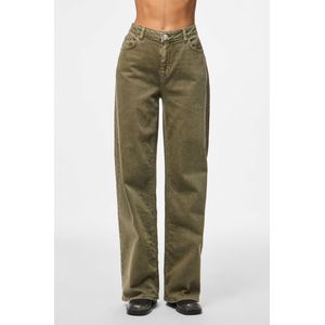 Pcsilke - Wide Fit Jeans - Gekleurd - Mid-waist