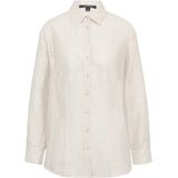 COMMA Blouse  zilver / wit