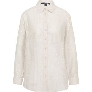 COMMA Blouse  zilver / wit