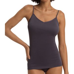 Hanro - Cotton Seamless - Spaghetti Top - Antraciet / Zwart