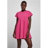 Urban Classics - Empire Valance Tee Dress - Bright Violet - 100% Katoen
