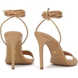 Kazar - Leren Sandalen - Bruin - Dames - Met Spikes Om De Enkel