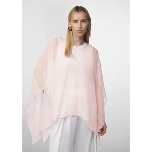 comma - Indoor-Poncho - Doorschijnend - Chiffon