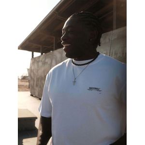 Quotrell - T-Shirt - Wit - 100% Katoen - Heren - Oversized Pasvorm