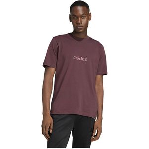 Adidas - Camo Linear Graphic - T-shirt - Paars - Korte Mouwen