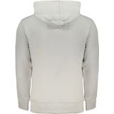 Sweatshirt Van Geborsteld Katoen Met Capuchon En Logodetail