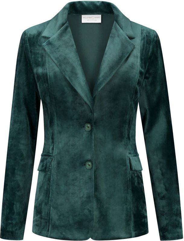 Helena Hart - 7425 Uni Blazer - Velour - Groen - Midi