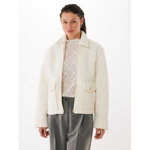 Mexx Felted Jacket Cream Dames - Maat S