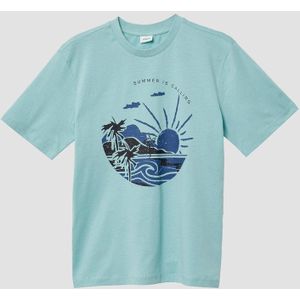 T-shirt - Regular-fit - Katoenen Jersey - Met Print - Korte Mouwen