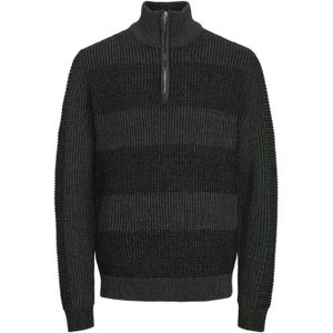 Gebreide Trui - Ton-sur-ton Blokstrepen - Ronde Hals - Normale Pasvorm