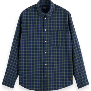 Scotch & Soda - Blouse - Heren - Relaxed Fit - Lichtgewicht Flanel Ruit