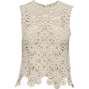 Only - Onl30 Leilani - Top - Crème - Mouwloos