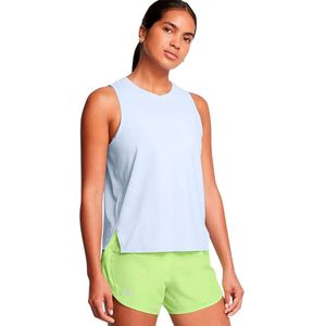 Under Armour - Launch Elite - Mouwloos T-shirt - Blauw - Vrouw