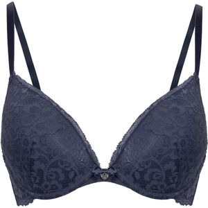 Hunkemöller - Voorgevormde Push-up Beugelbeha - Marine - 70C