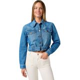Wrangler - Moto - Denimjasje - Blauw - 100% Katoen
