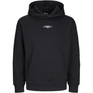 JACK & JONES JCOALPHA Mountain Print Sweat Hood, zwart, S