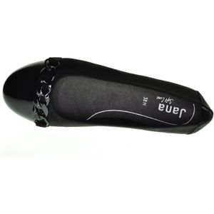 Jana - 8-22165-41 - Ballerina's - Zwart - Comfortabele Pasvorm