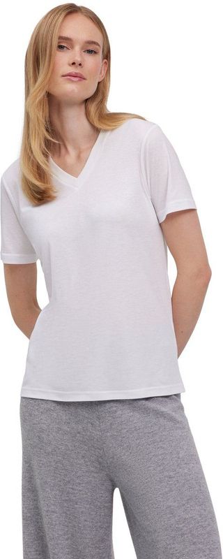 FALKE - T-shirt - Dames - Klassiek V-hals - Lyocell Katoenmix