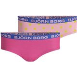 Björn Borg - Hipster - Roze & Gele Stippen - 2-Pack - Zacht Katoen