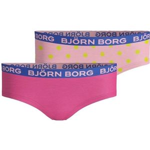 Björn Borg - Hipster - Roze & Gele Stippen - 2-Pack - Zacht Katoen