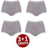sloggi Basic+ Dames Maxi slip - 4-pack - Lichtgrijs - Maat 52