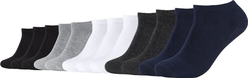 Camano - CA-Zacht - Unisex Sneakersokken - Veelkleurig - 12 Paar