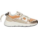 Nelson - Dames Sneakers - Imitatieleer en Nylon - Felle Kleuren - Chunkyzool