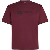 Karl Lagerfeld - A1W17005 - T-shirt - Rood - Korte Mouwen - Vrouw